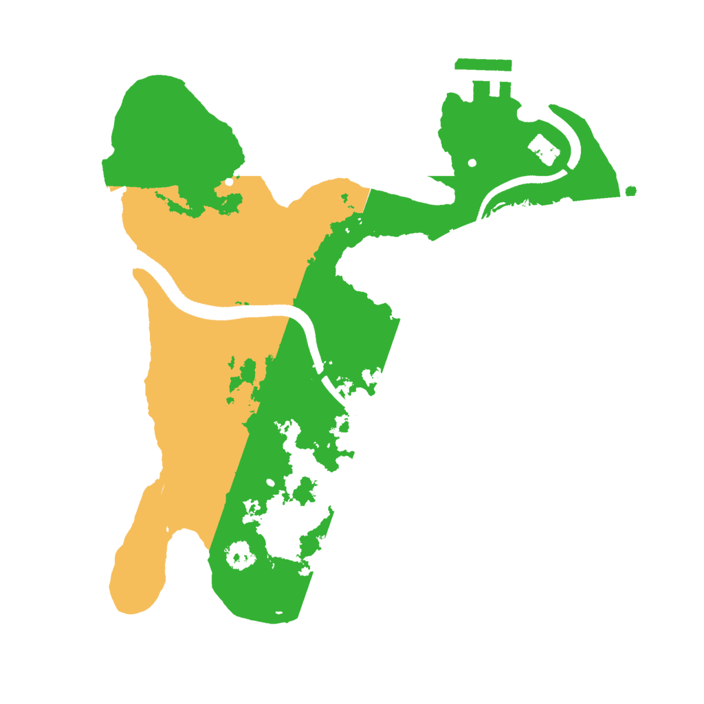 Biome Rust Map: Procedural Map, Size: 2500, Seed: 4779424