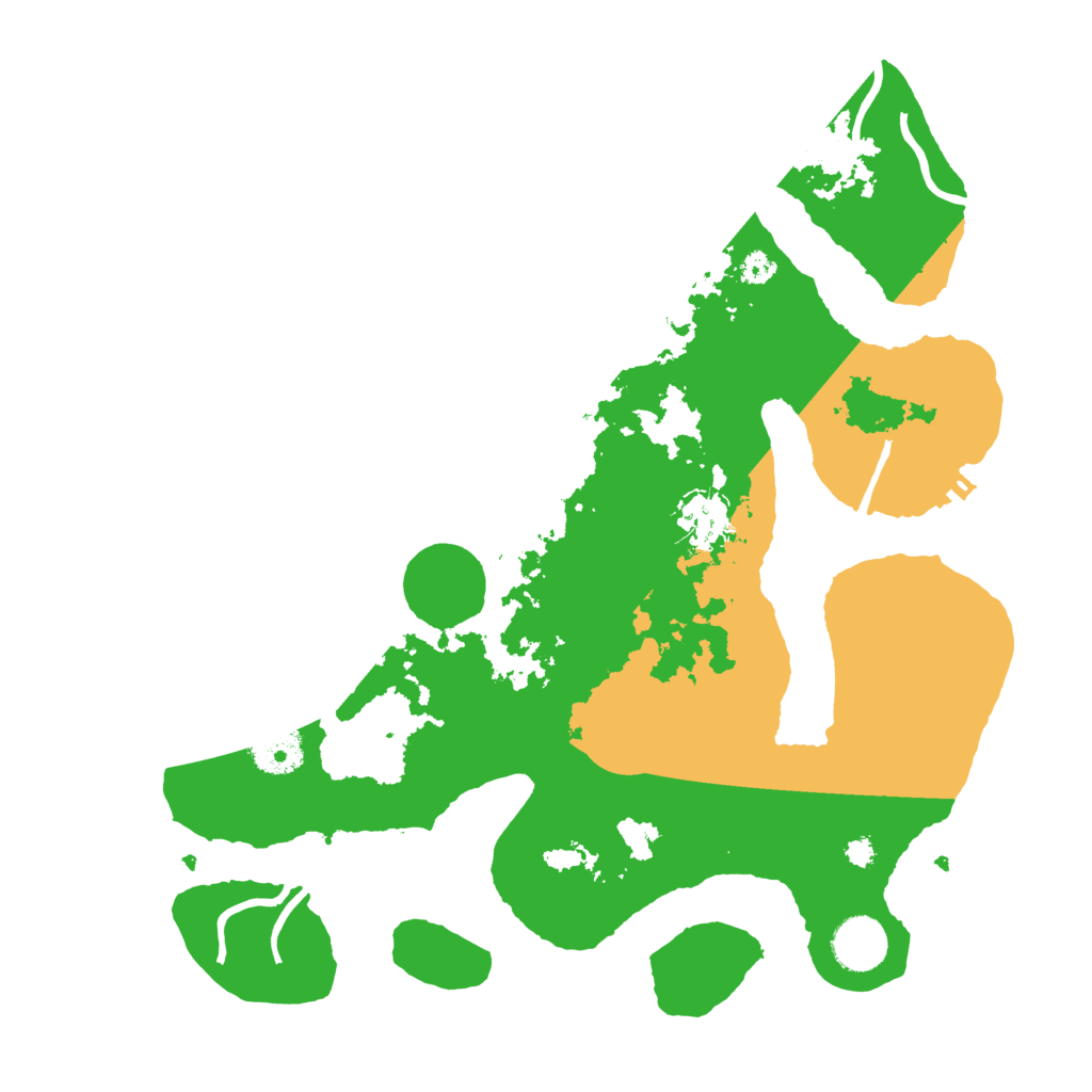 Biome Rust Map: Procedural Map, Size: 3500, Seed: 4602198