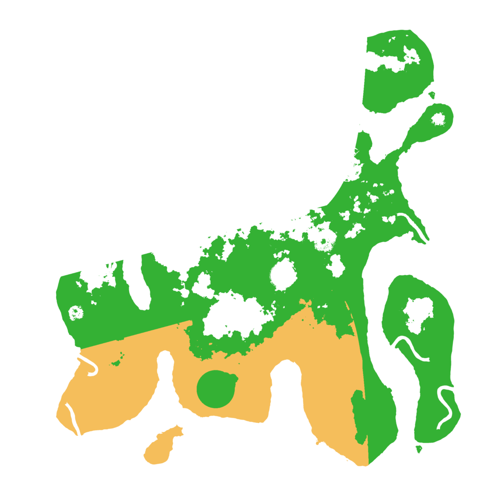 Biome Rust Map: Procedural Map, Size: 3500, Seed: 659304