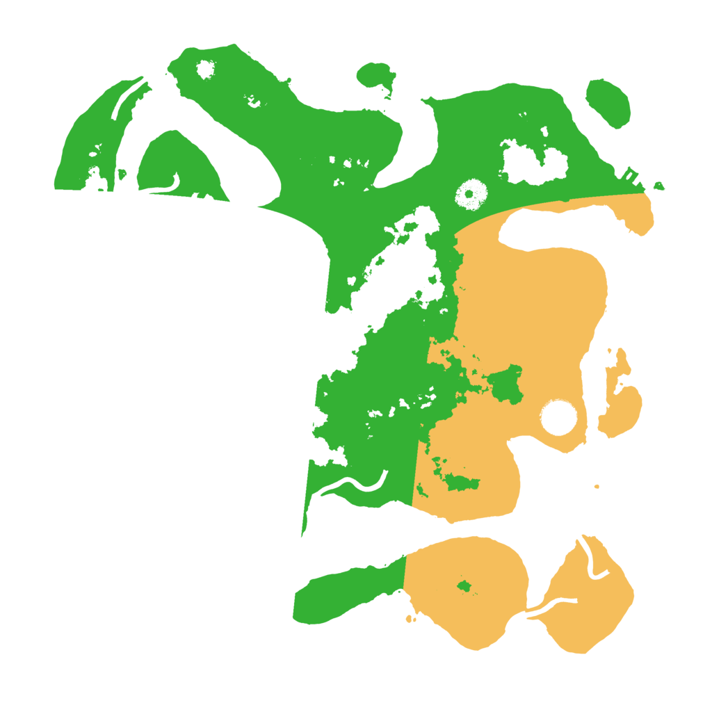 Biome Rust Map: Procedural Map, Size: 3500, Seed: 974710