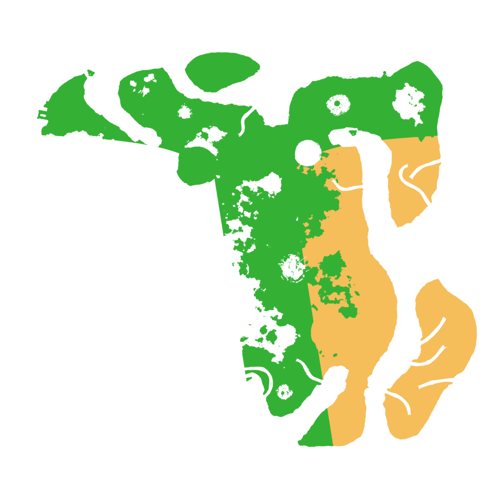 Biome Rust Map: Procedural Map, Size: 3500, Seed: 922791