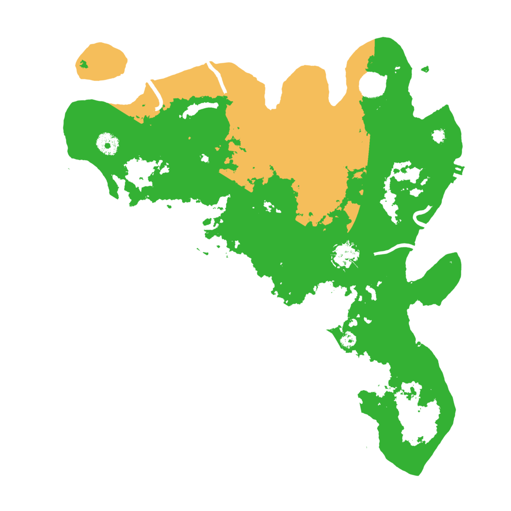 Biome Rust Map: Procedural Map, Size: 3500, Seed: 3788284