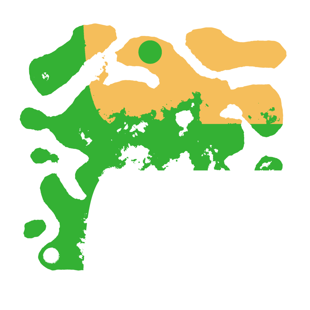 Biome Rust Map: Barren, Size: 3500, Seed: 1741823