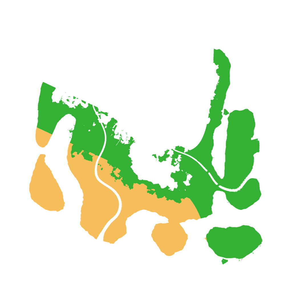 Biome Rust Map: Procedural Map, Size: 2500, Seed: 2649637