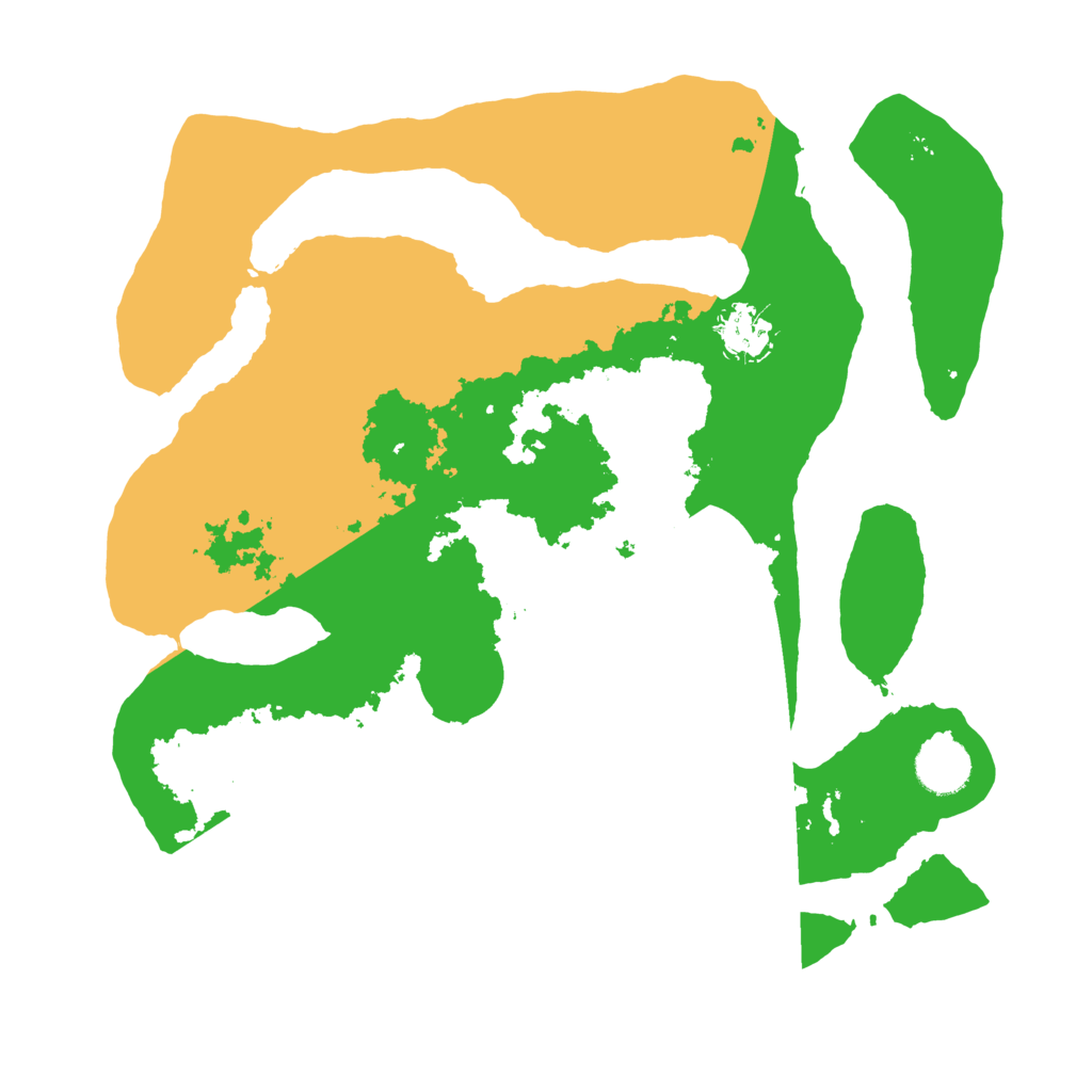 Biome Rust Map: Barren, Size: 3500, Seed: 972360