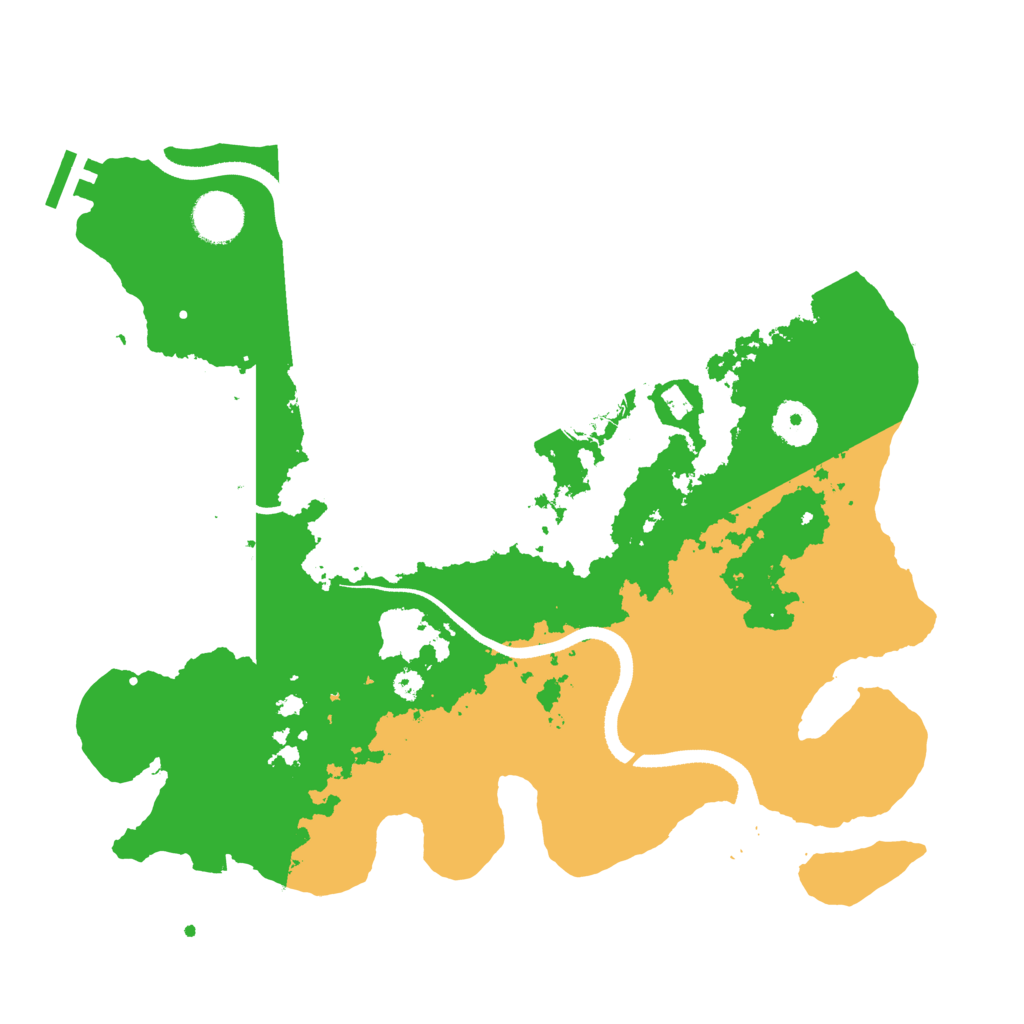 Biome Rust Map: Procedural Map, Size: 3500, Seed: 2797623