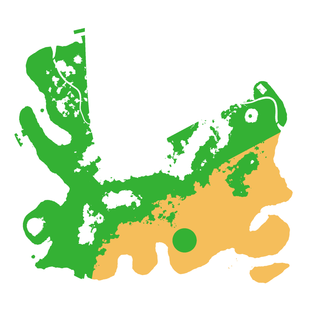 Biome Rust Map: Procedural Map, Size: 3500, Seed: 2797623