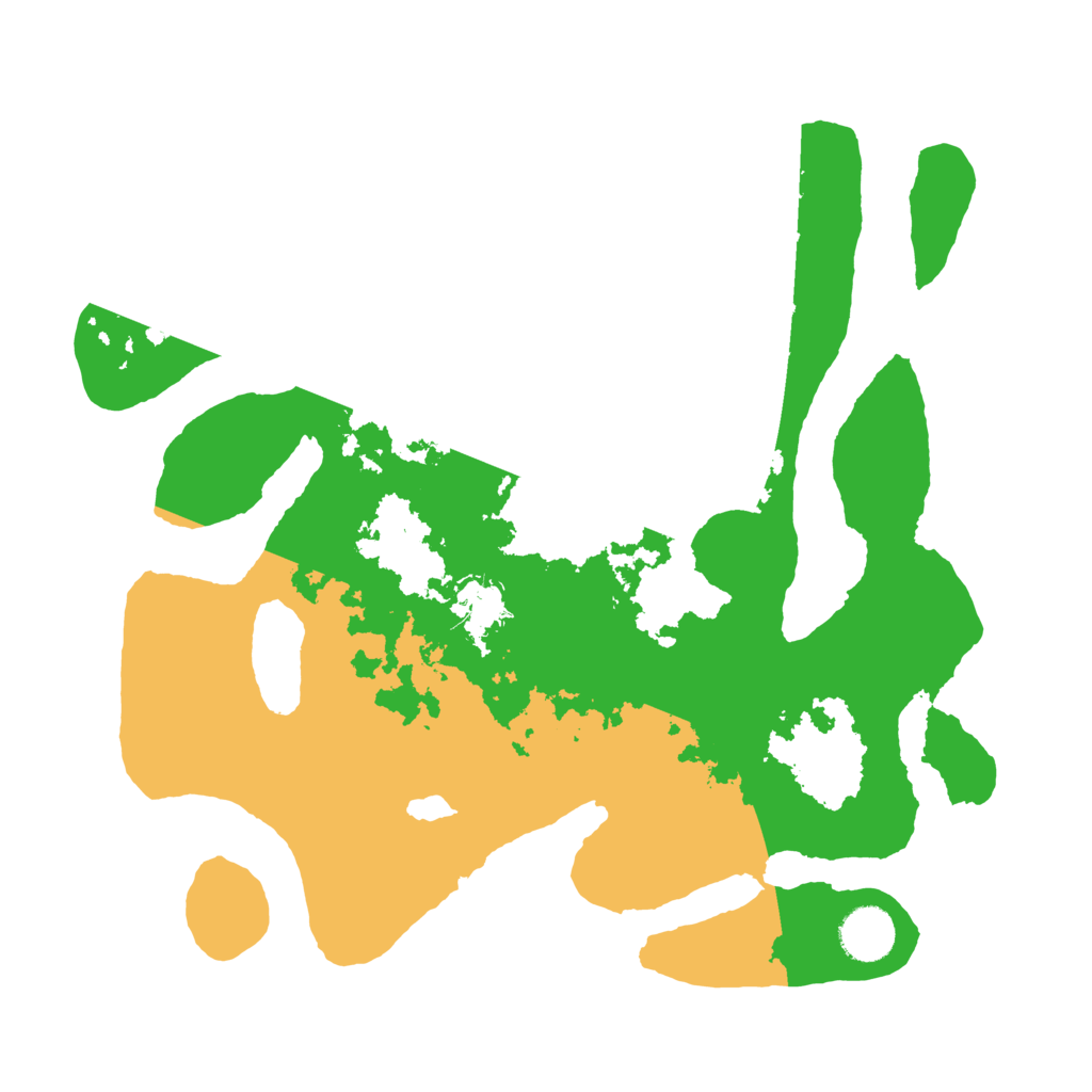 Biome Rust Map: Barren, Size: 3500, Seed: 394440