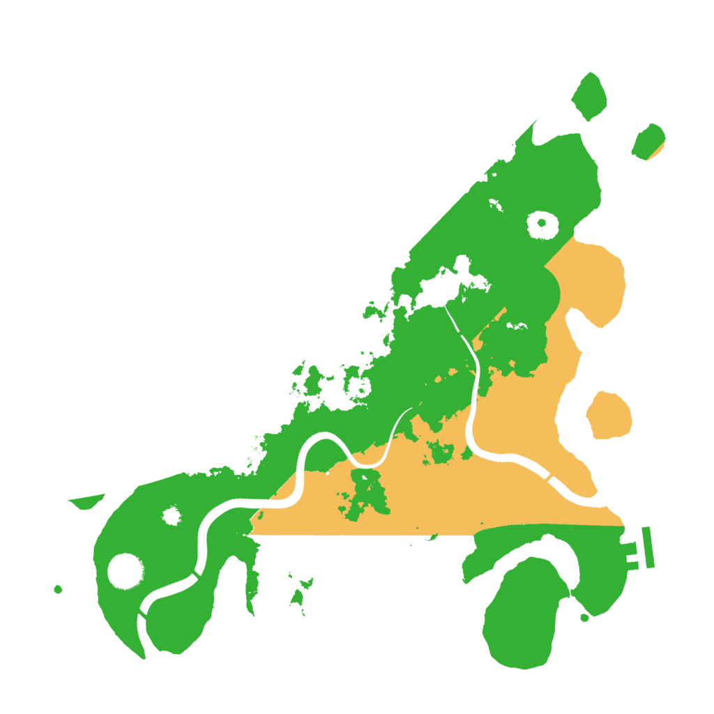 Biome Rust Map: Procedural Map, Size: 3500, Seed: 4840221