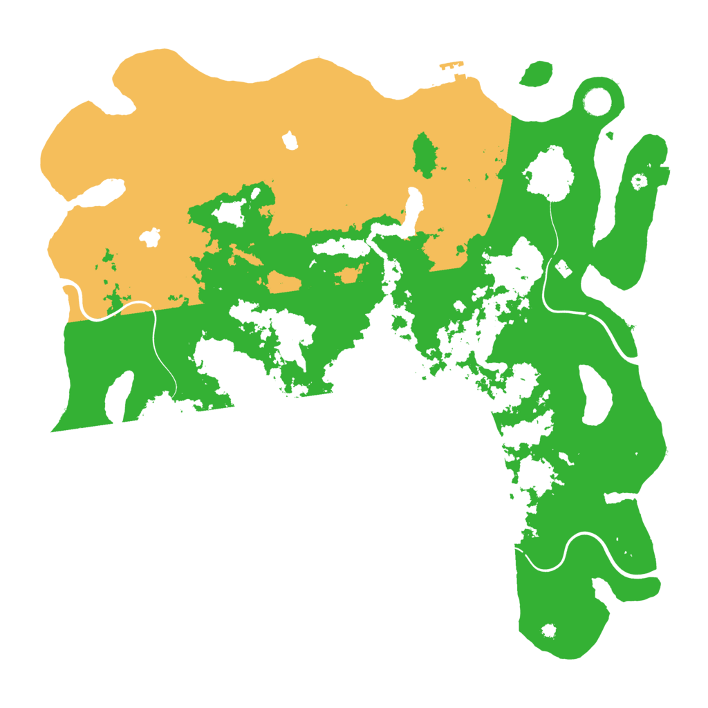 Biome Rust Map: Procedural Map, Size: 4500, Seed: 1064541023