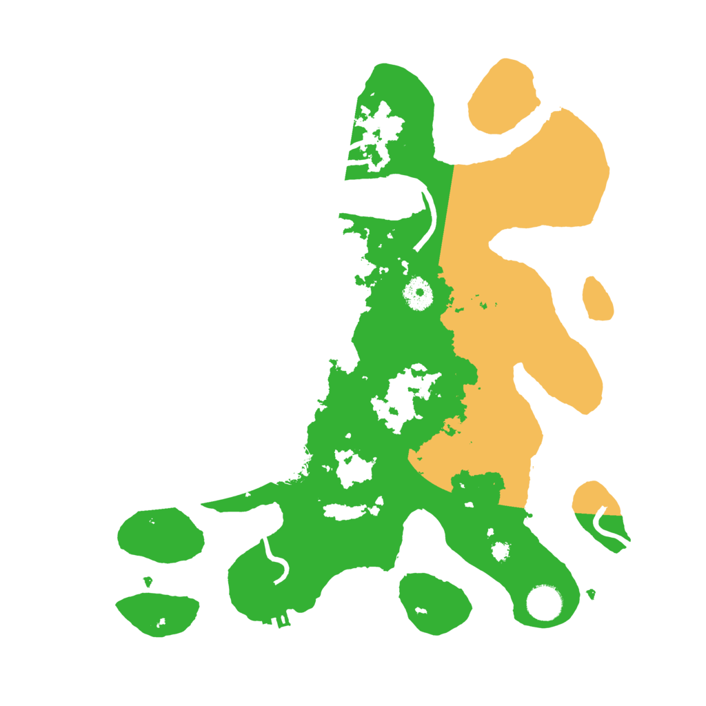 Biome Rust Map: Procedural Map, Size: 3500, Seed: 393811788