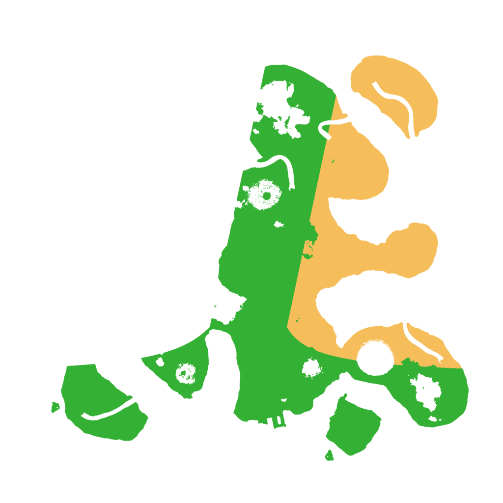 Biome Rust Map: Procedural Map, Size: 2500, Seed: 2055894