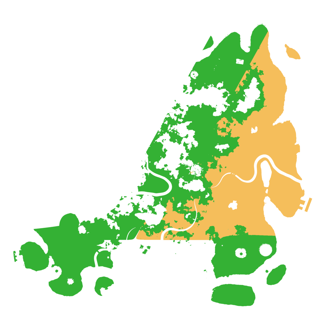 Biome Rust Map: Procedural Map, Size: 4500, Seed: 53709042