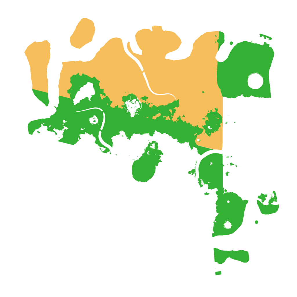 Biome Rust Map: Procedural Map, Size: 3500, Seed: 1834891033