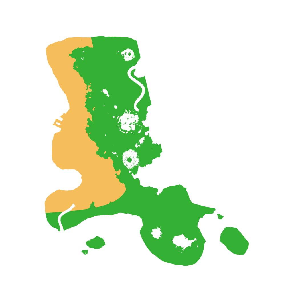 Biome Rust Map: Procedural Map, Size: 2500, Seed: 172658