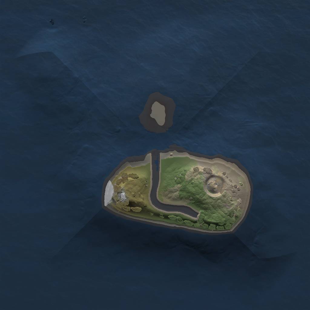 Rust Map: Procedural Map, Size: 1000, Seed: 589832, 3 Monuments