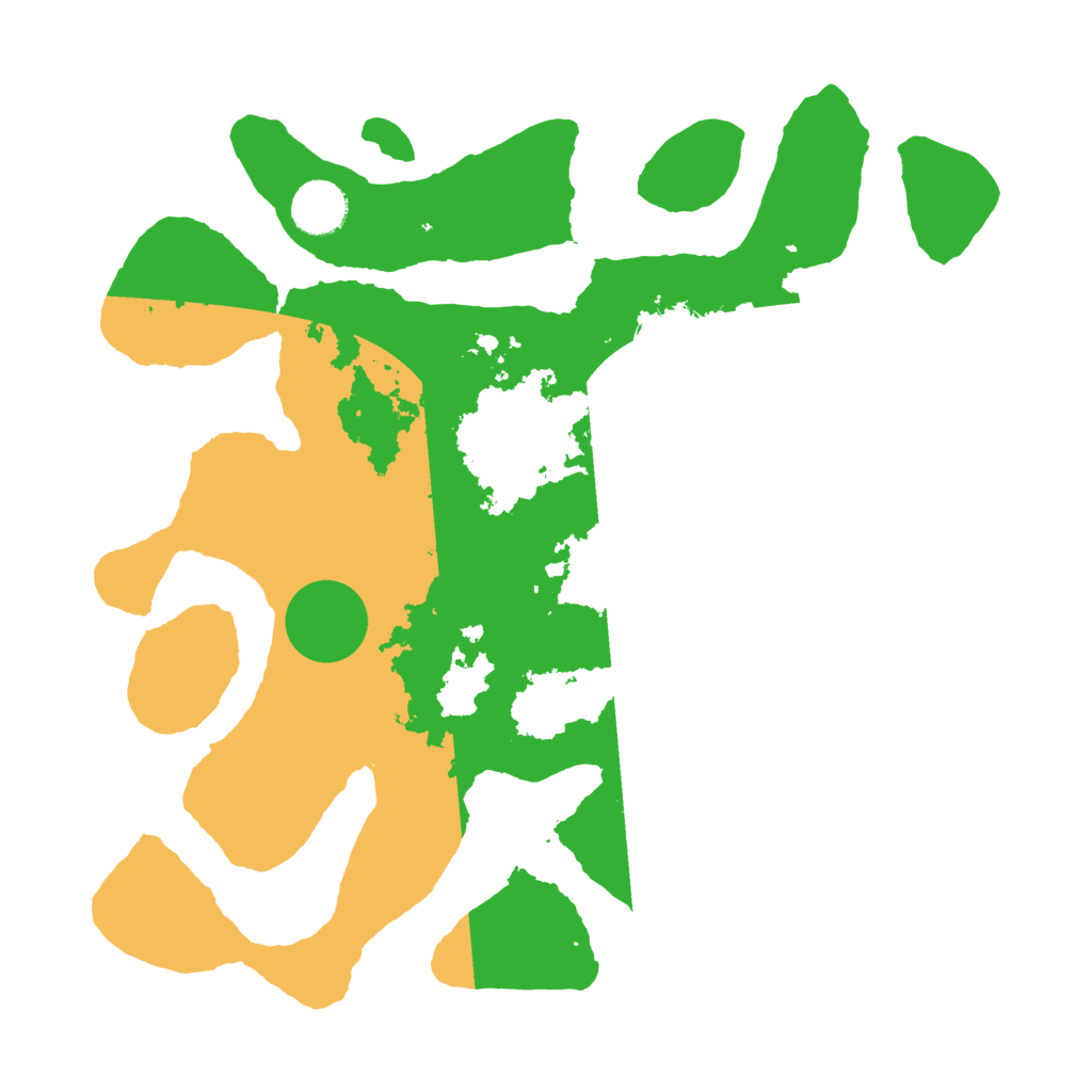 Biome Rust Map: Barren, Size: 3500, Seed: 3643518