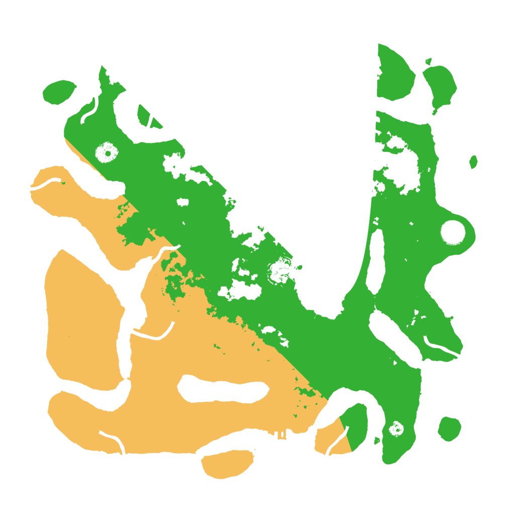 Biome Rust Map: Procedural Map, Size: 3700, Seed: 641595070