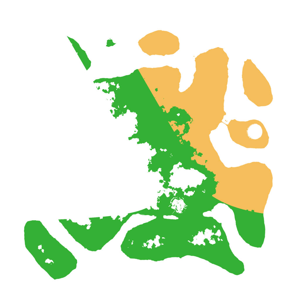 Biome Rust Map: Barren, Size: 3500, Seed: 5195237