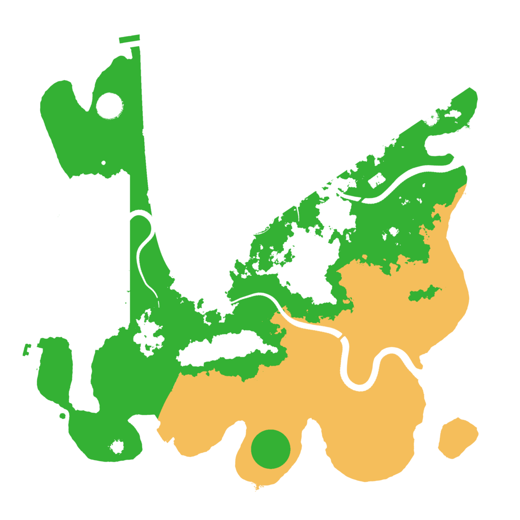 Biome Rust Map: Procedural Map, Size: 3500, Seed: 3615328
