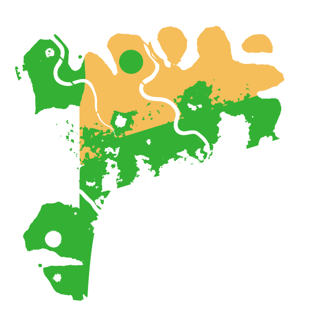 Biome Rust Map: Procedural Map, Size: 3500, Seed: 5027418