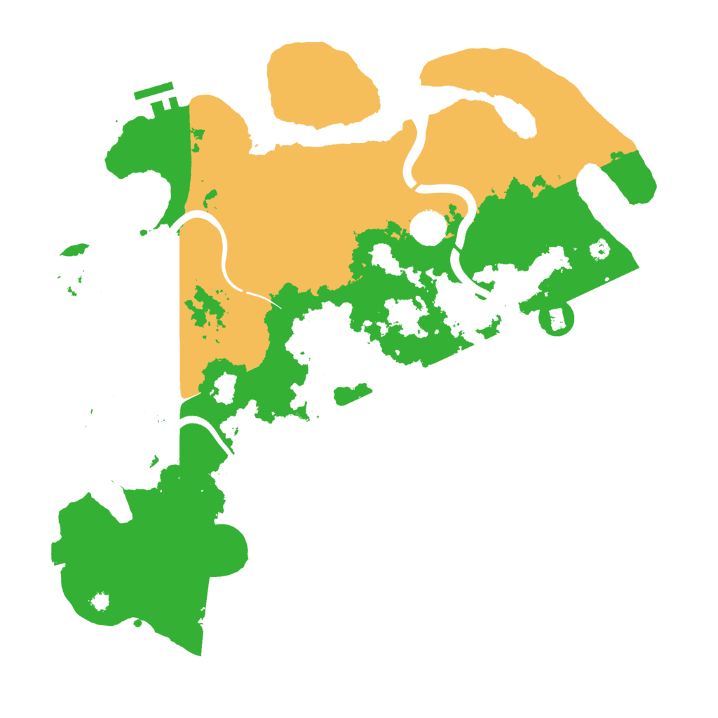 Biome Rust Map: Procedural Map, Size: 3650, Seed: 7192911