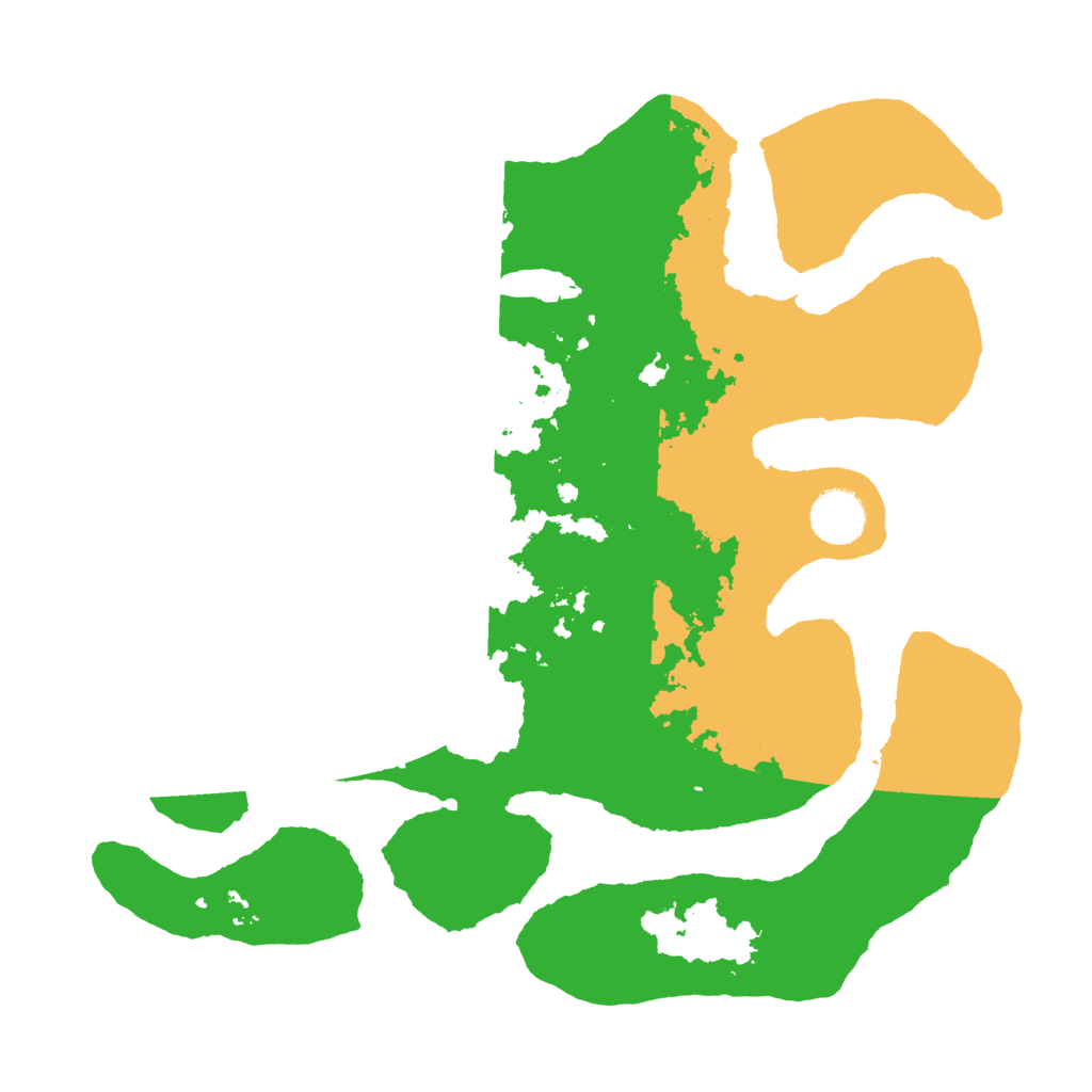 Biome Rust Map: Barren, Size: 3500, Seed: 621094