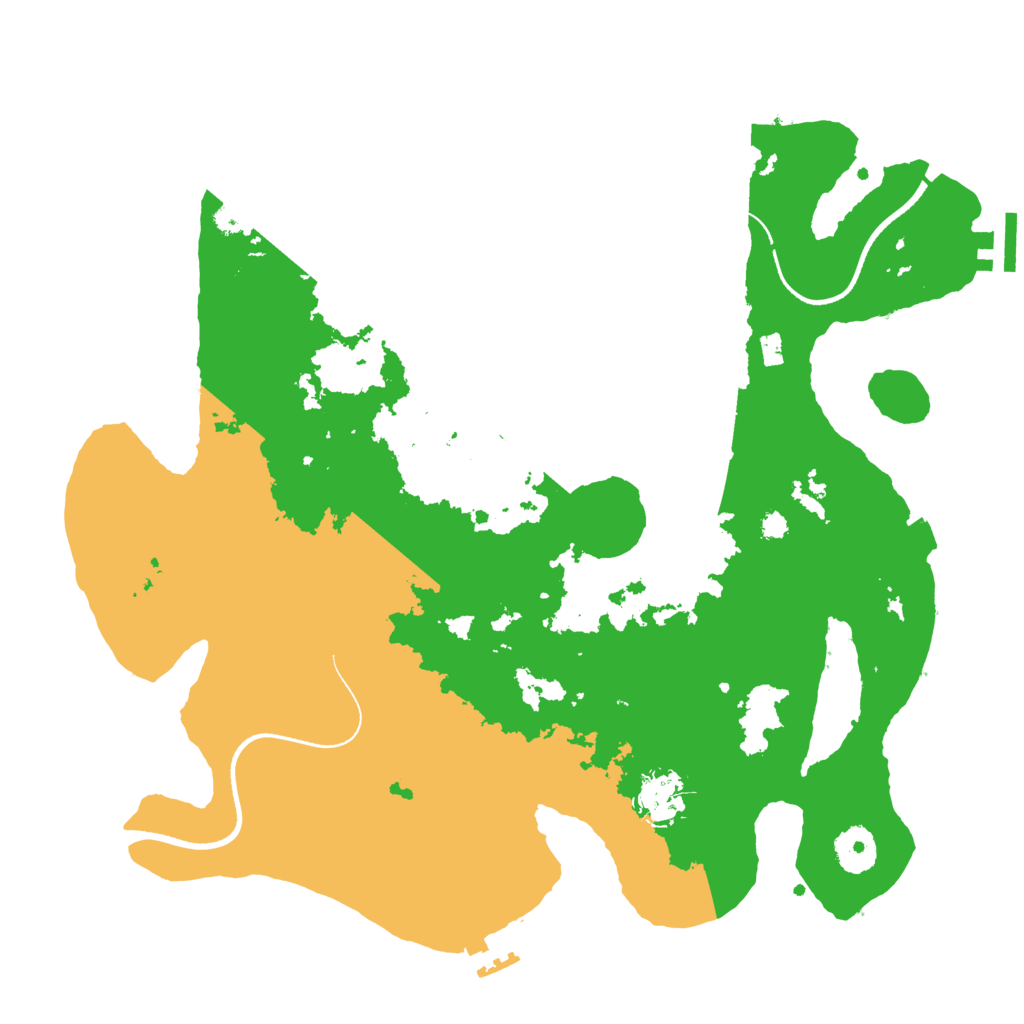 Biome Rust Map: Procedural Map, Size: 3500, Seed: 2835846