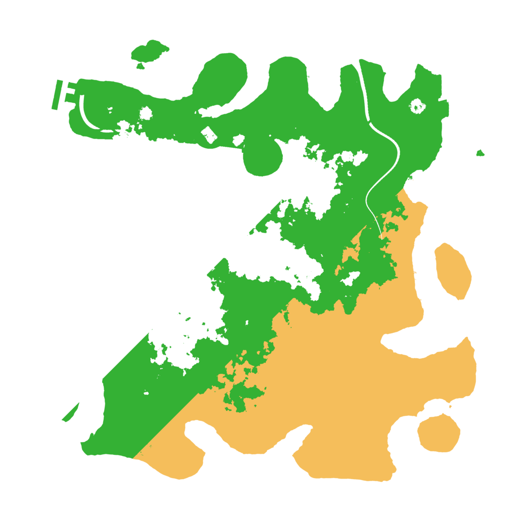 Biome Rust Map: Procedural Map, Size: 3500, Seed: 3751336