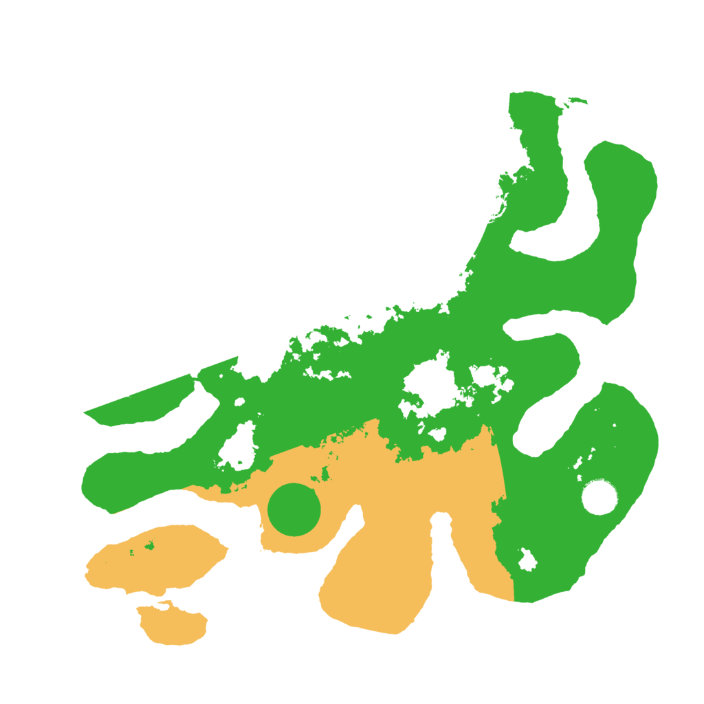 Biome Rust Map: Barren, Size: 3500, Seed: 3078344