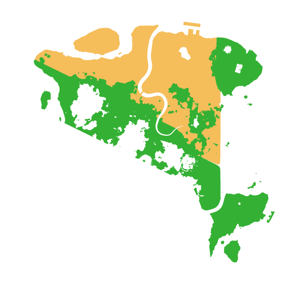 Biome Rust Map: Procedural Map, Size: 3500, Seed: 6416545