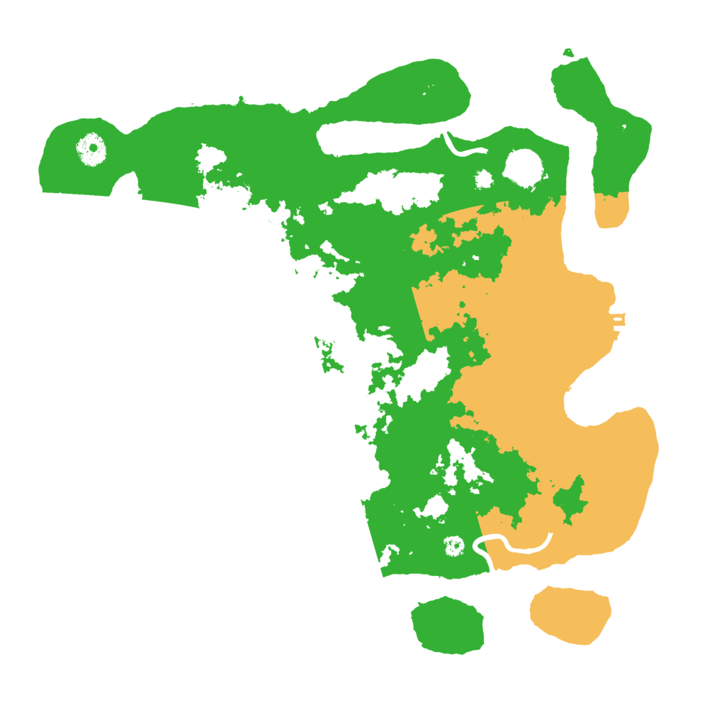 Biome Rust Map: Procedural Map, Size: 3500, Seed: 1774162