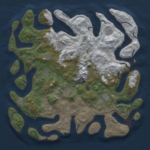 Thumbnail Rust Map: Procedural Map, Size: 5000, Seed: 69, 20 Monuments