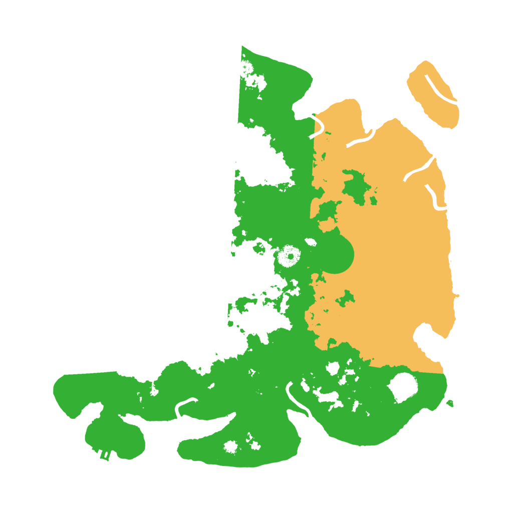 Biome Rust Map: Procedural Map, Size: 3500, Seed: 5814109