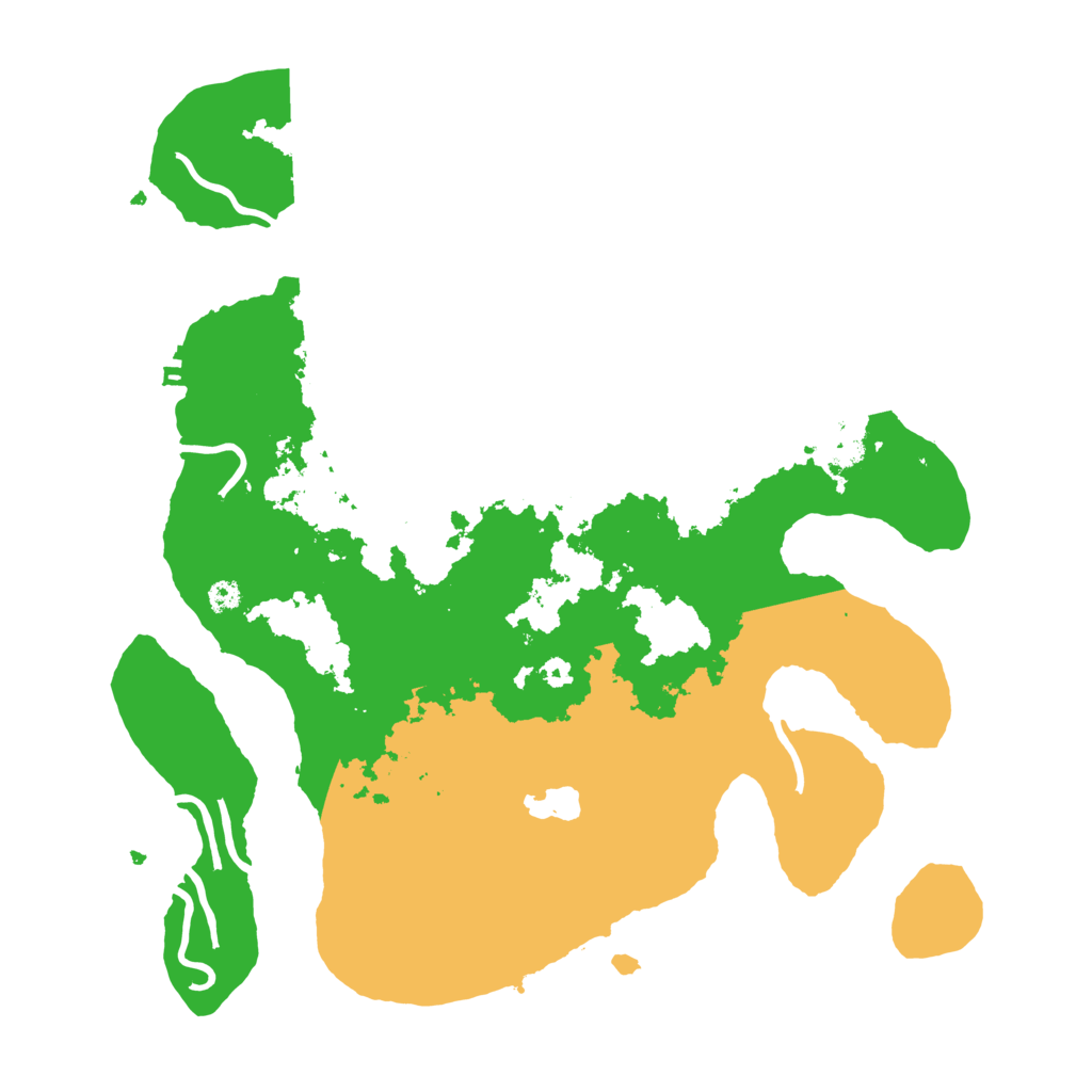 Biome Rust Map: Procedural Map, Size: 3500, Seed: 2233979