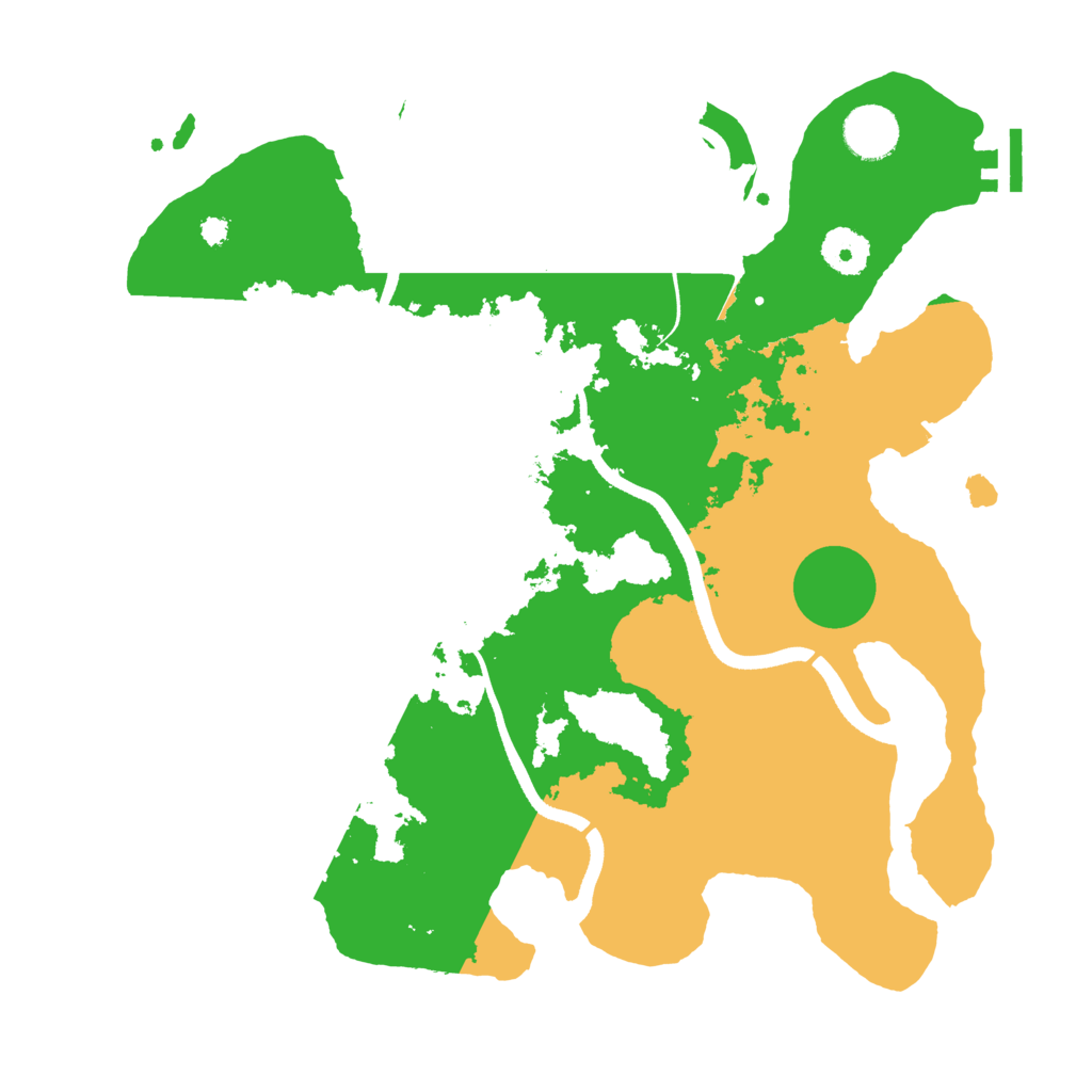 Biome Rust Map: Procedural Map, Size: 3500, Seed: 1515134