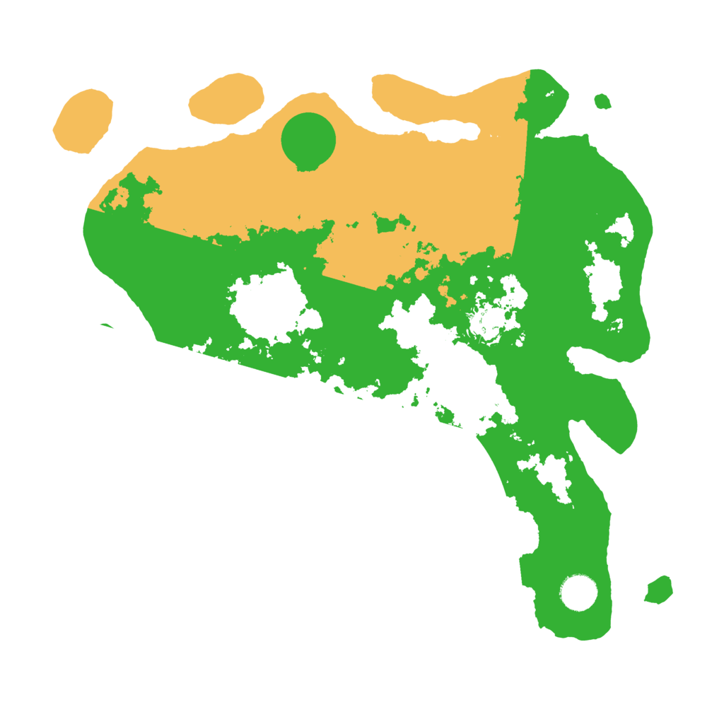 Biome Rust Map: Barren, Size: 3500, Seed: 1239754