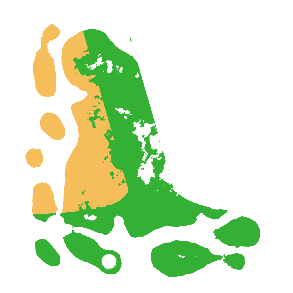 Biome Rust Map: Barren, Size: 3500, Seed: 1352458