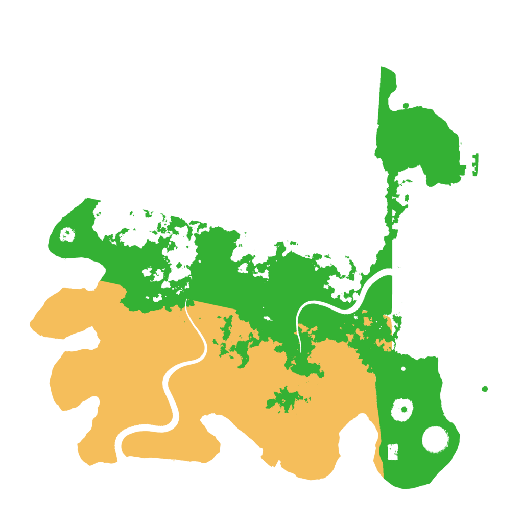 Biome Rust Map: Procedural Map, Size: 3500, Seed: 6014065