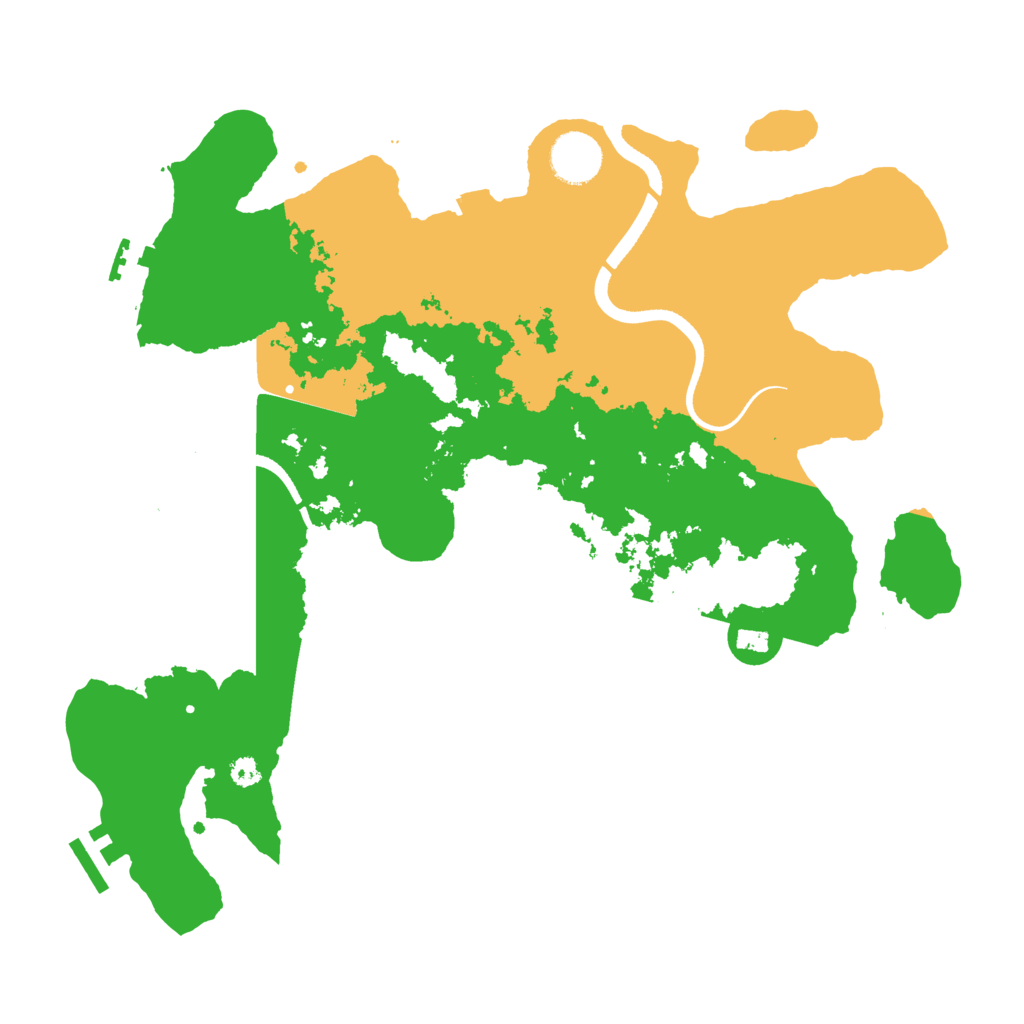 Biome Rust Map: Procedural Map, Size: 3500, Seed: 512999040