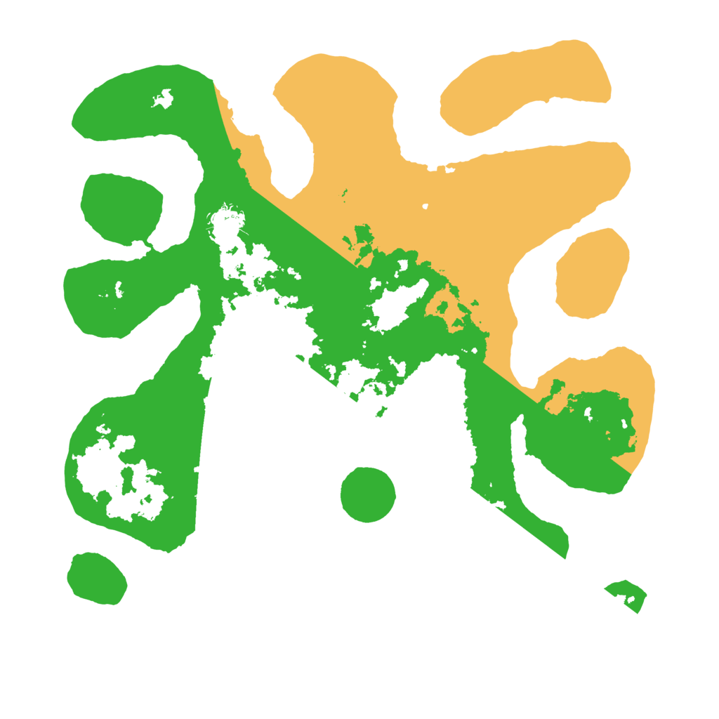 Biome Rust Map: Barren, Size: 3500, Seed: 814031