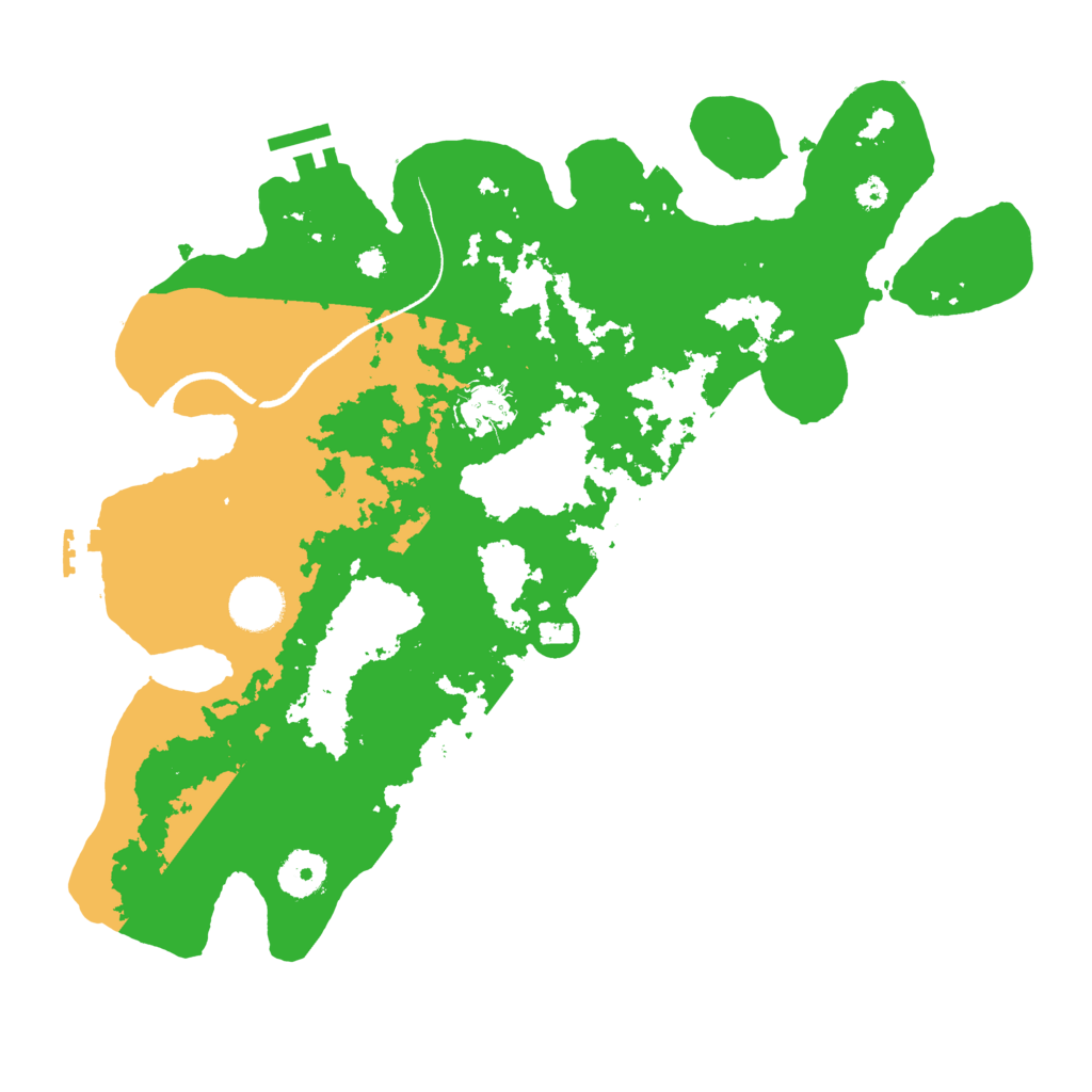 Biome Rust Map: Procedural Map, Size: 3500, Seed: 4445138