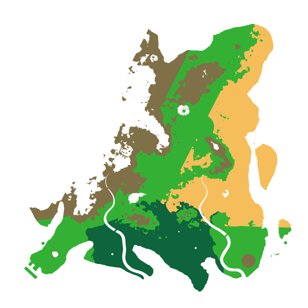 Biome Rust Map: Procedural Map, Size: 4000, Seed: 4851