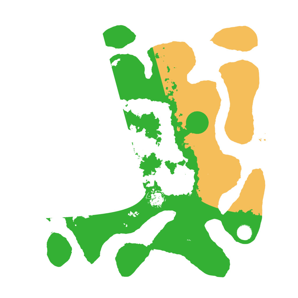 Biome Rust Map: Barren, Size: 3500, Seed: 1121416