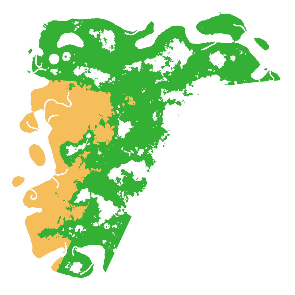 Biome Rust Map: Procedural Map, Size: 5000, Seed: 244920671
