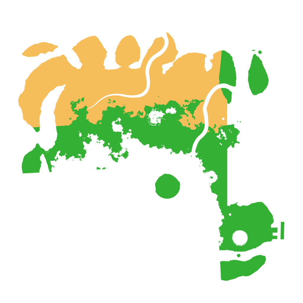 Biome Rust Map: Procedural Map, Size: 3500, Seed: 3955563