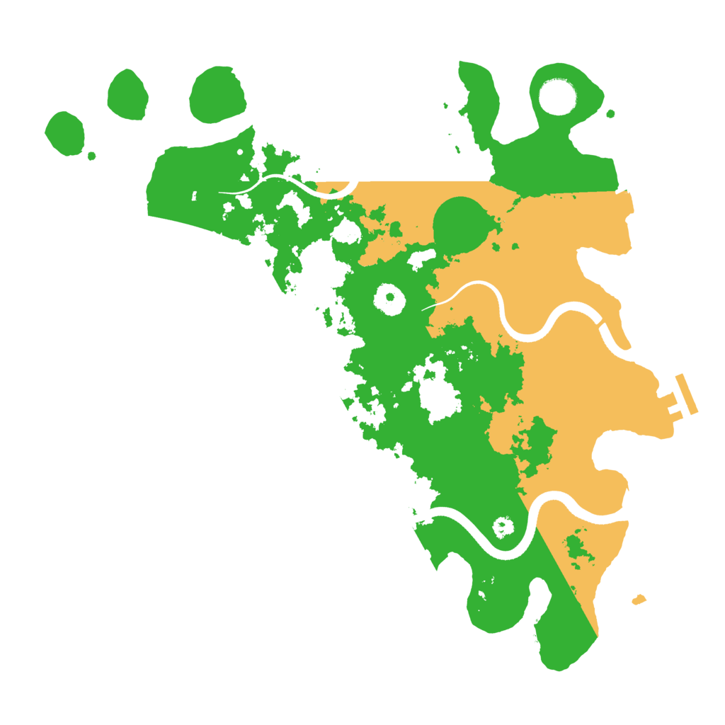 Biome Rust Map: Procedural Map, Size: 3500, Seed: 2559696