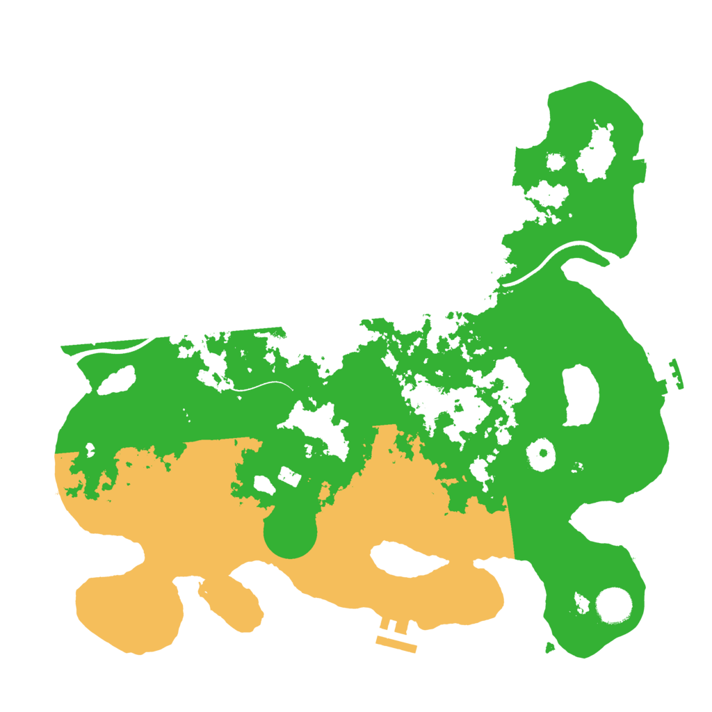 Biome Rust Map: Procedural Map, Size: 3500, Seed: 5538689