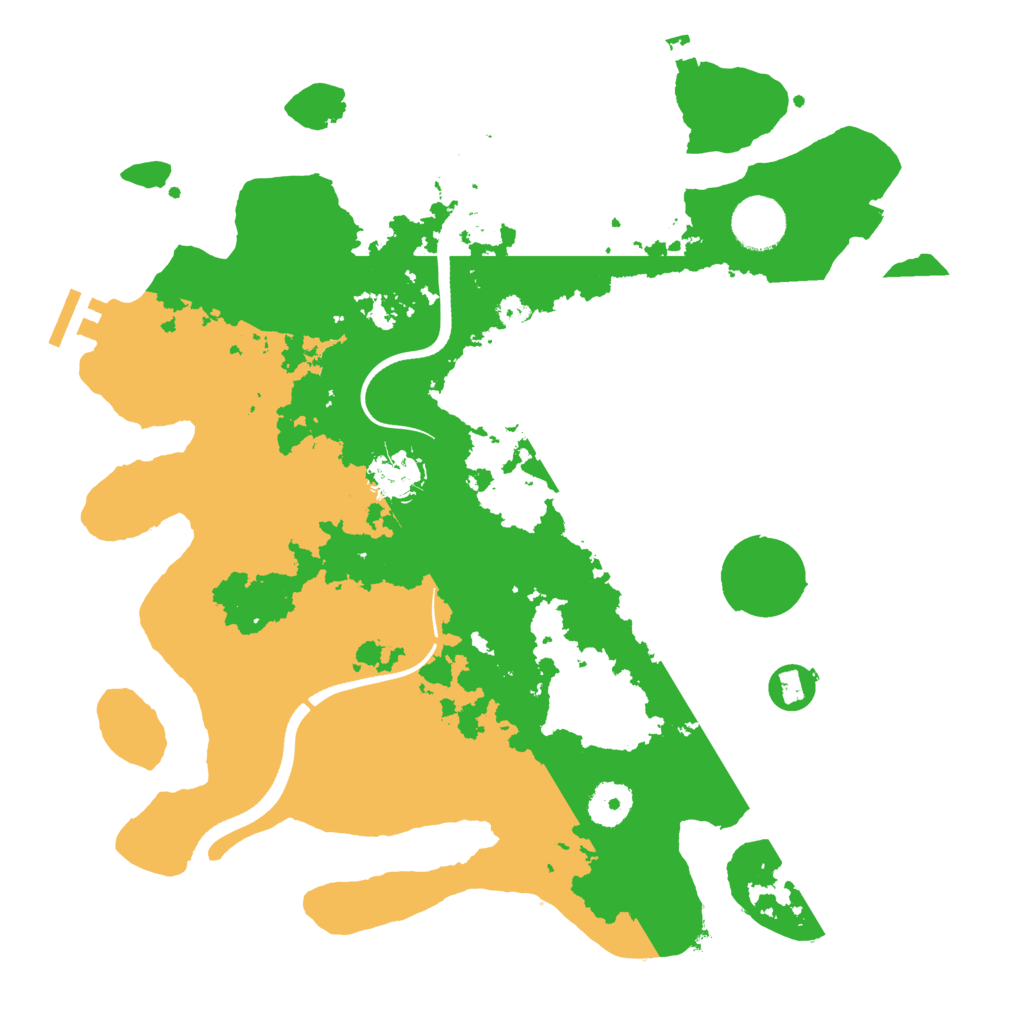 Biome Rust Map: Procedural Map, Size: 3500, Seed: 5180372
