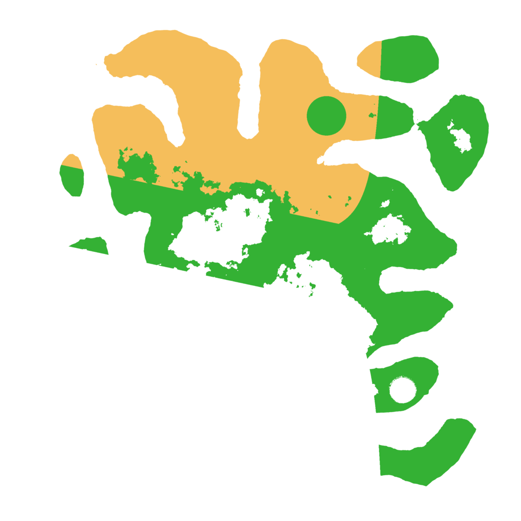 Biome Rust Map: Barren, Size: 3500, Seed: 4358666